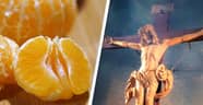 Shock As Woman Discovers ‘The Crucified Figure Of Christ’ In Her Tangerine