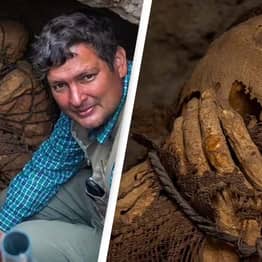 1,200 Year-Old Mummy Discovered With Body Tied Up And Hands Covering Face