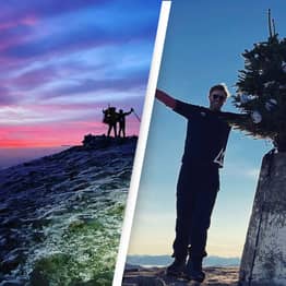 Heroic Quadriplegic Man Is Carrying A Christmas Tree Over A Dozen Peaks For Charity