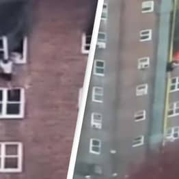Teens Slide Down Gutters From Fourth Floor To Escape Deadly Fire In Remarkable Footage