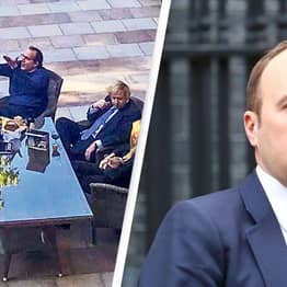 Matt Hancock Allegedly Spotted In Leaked Downing Street Cheese And Wine Picture