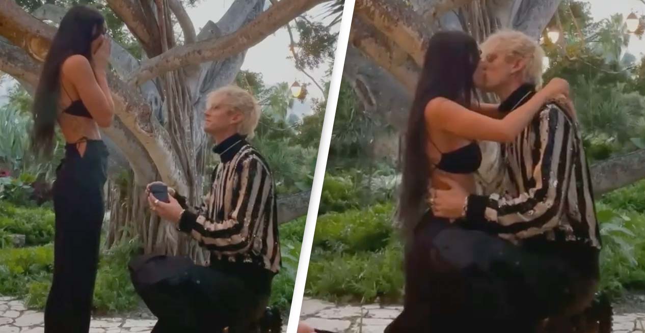Megan Fox And Machine Gun Kelly Celebrate Engagement By ‘Drinking Each Other’s Blood’