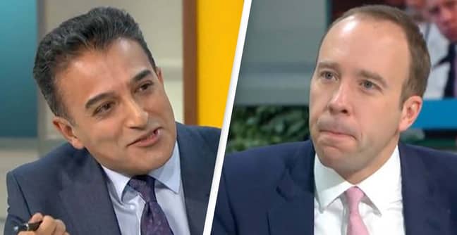 Matt Hancock's 'Nauseating' GMB Interview On Downing Street Christmas Party Has Viewers Praising Adil Ray