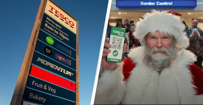Santa Covid Christmas Advert Backlash - Alamy/ Tesco 