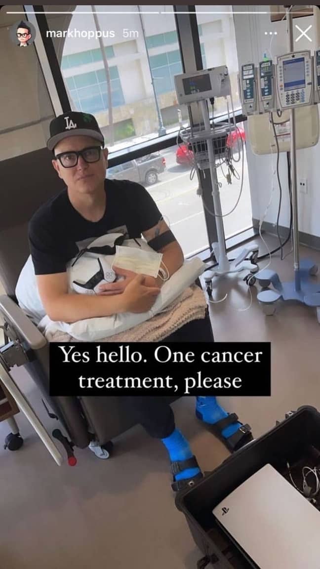 Mark Hoppus' cancer post (@markhoppus/Instagram)