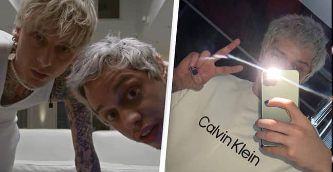 Pete Davidson And Machine Gun Kelly Strip Down To Underwear In Bizarre Calvin Klein Instagram Live
