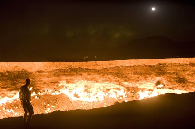 The 'Gates of Hell' in Turkmenistan. (Alamy)