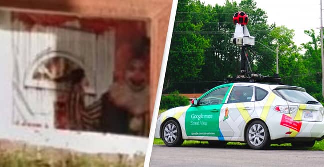 Knife-Wielding Clown Spotted In Front Of Blood-Soaked Door On Google Maps