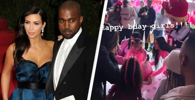 Kim Kardashian And Kanye West 'Keep Their Distance' At Birthday Party