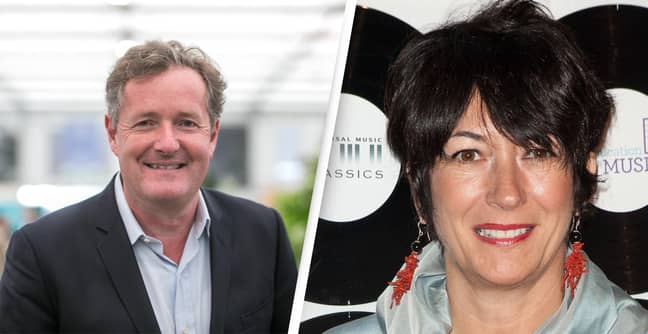 Piers Morgan Threatens To Block Anyone Who Shares Old Ghislaine Maxwell Photo With Him