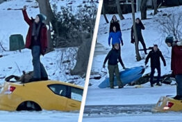 Woman Caught 'Taking Selfie' As Rescuers Rushed To Save Her From Sinking Car